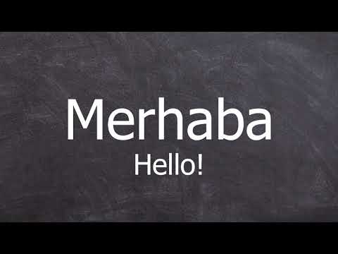 How to Pronounce Merhaba (Hello in Turkish)
