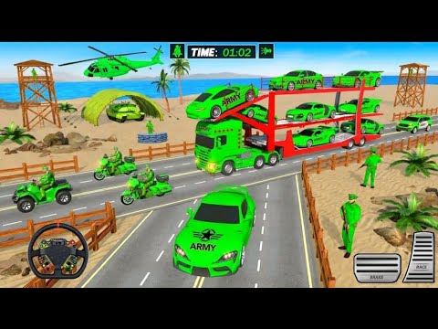 US Army Vehicle Transport Game - US Army Car - Truck Transport Simulator - Android GamePlay