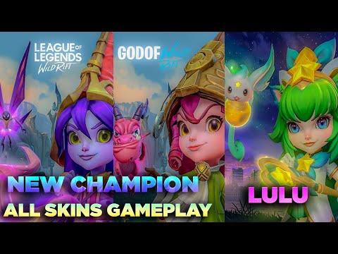 LULU NEW CHAMPION l DRAGON TRAINER & STAR GUARDIAN SKIN GAMEPLAY l LEAGUE OF LEGENDS WILD RIFT