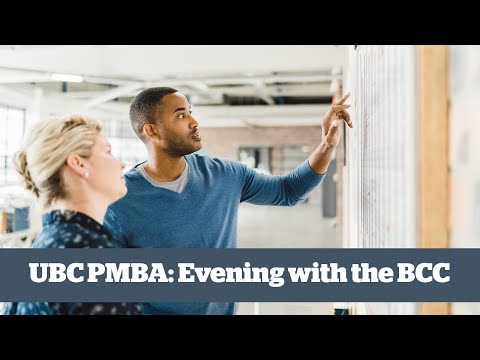 UBC Professional MBA: Evening with the BCC [ONLINE]