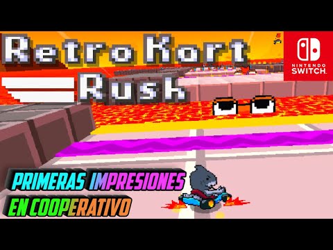 RETRO KART RUSH (Switch)- �UN MAGN�FICO JUEGO DE CARRERAS EN COOPERATIVO! | AdmaGames| Gameplay - YouTube