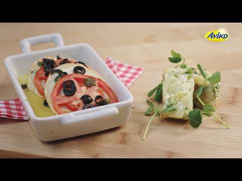 Baked tomatoes with goat cheese and gratins | Aviko Enjoy!