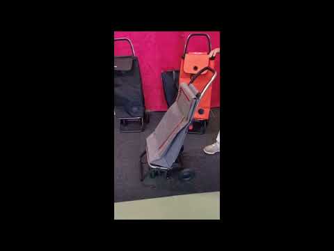 Rolser 4LT Shoppingvagn - 4 hjul, 2 svängbara hjul, ihopfällbar
