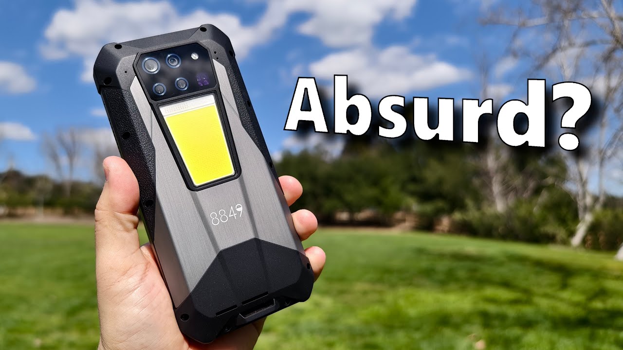 Miniatura da avaliação em vídeo de Smartphone 8849 TANK 3 Pro 5G 512GB com Projetor Integrado