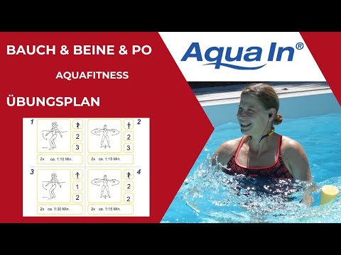 Bauch & Beine & Po - Aquafitness Übungsplan