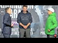 FACE TO FACE | JOSH WARRINGTON & MAURICIO LARA LOCK EYES IN STAREDOWN AT FINAL PRESS CONFERENCE