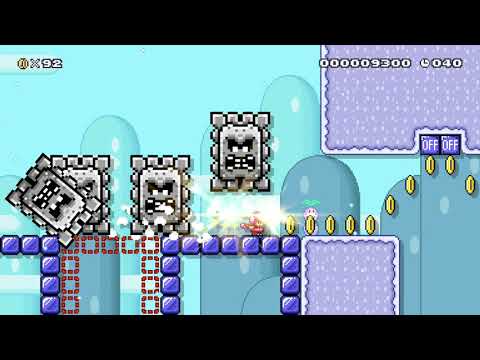 The Snowy Speedrun (50 Second) by SuperIga 🍄 Super Mario Maker 2 #alj