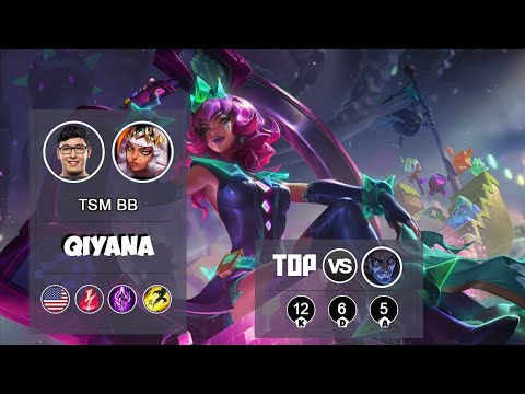 TSM BB Qiyana Top vs Sylas  | LOL | S9 NA Challenger - Full Gameplay