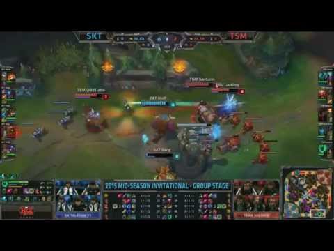 TSM dives SKT Bang and Wolf - League of Legends