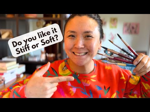 Comparing Princeton Watercolour Round Brushes and the best one for beginners.