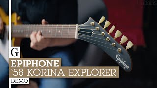 Video thumbnail for Epiphone '58 Korina Explorer Demo by Guitarist