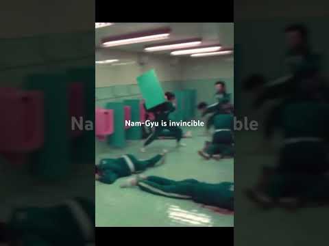 Bro, hit by door but not dead ☠️ #squidgame2 #namgyu #door #invincible #squidgamenetflix #fyp