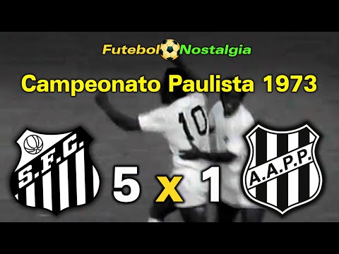 Santos 5 x 1 Ponte Preta - 20-05-1973 ( Campeonato Paulista )