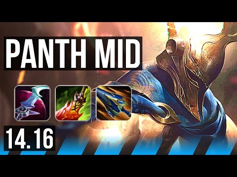 PANTHEON vs GALIO (MID) | 9/4/29, 45k DMG, Rank 11 Panth | NA Challenger | 14.16
