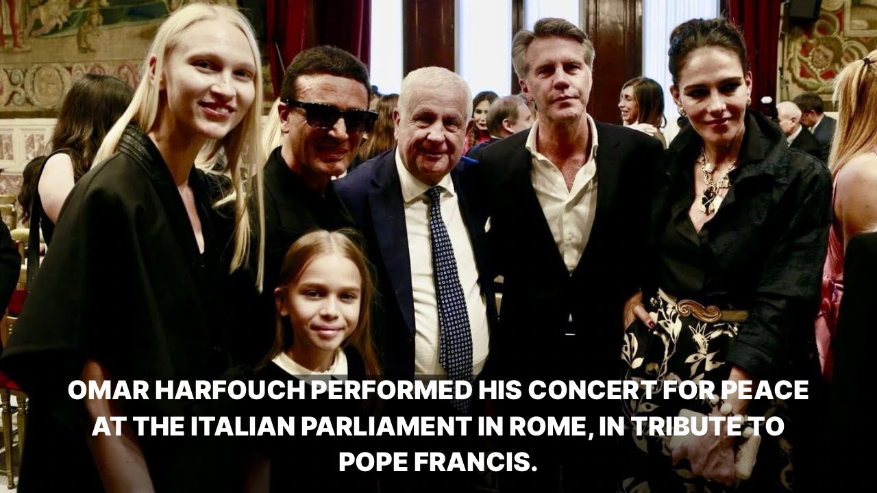 Omar Harfouch at the Italian Parliament