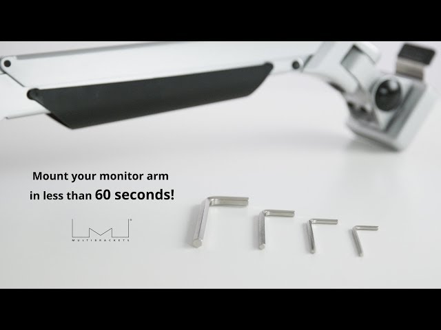 Vidéo teaser pour Mount Multibrackets monitorarms in less than 60 seconds!