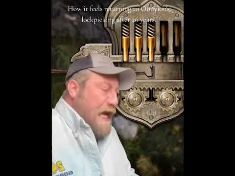 Lockpicking in Oblivion Remastered after 20 years. #oblivion #oblivionremaster #elderscrolls #gaming