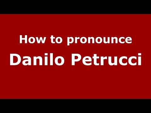 How to pronounce Danilo Petrucci (Italian/Italy)  - PronounceNames.com