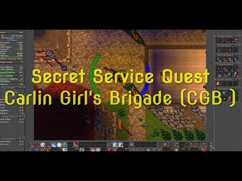 Tibia - Secret Service Quest (Carlin Girl's Brigade)
