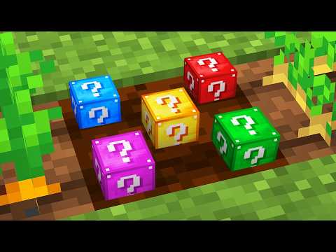 Minecraft, but You Can Grow Lucky Blocks...