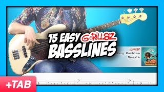 15 Easy Gorillaz Basslines for Beginners with Tabs