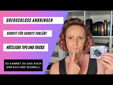 Drehschloss anbringen, Taschenverschluss einfach anbringen