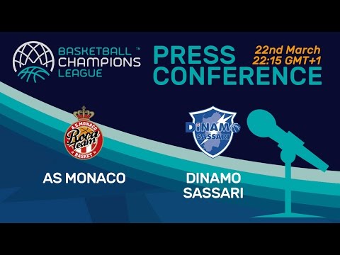 AS Monaco v Dinamo Sassari - Press Conference - Quarter-Final - Basketball Champions League