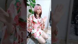 男でもミニ丈浴衣着たい #コスプレ #男の娘 #女装 #女装男子