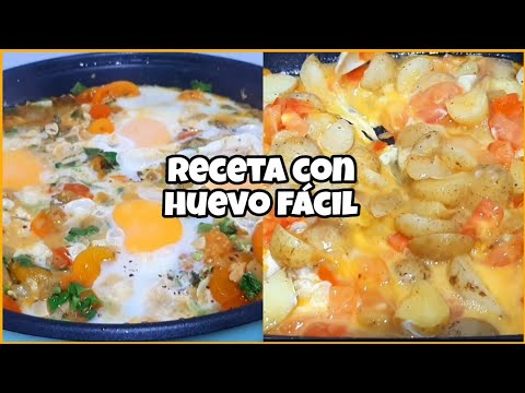 2 Recetas económicas con huevo 🥚 facil y delicioso - Receta Fácil