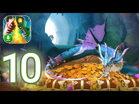 Hungry Dragon - Gameplay Walkthrough Part 10 - Poseidran Dragon (iOS, Android)