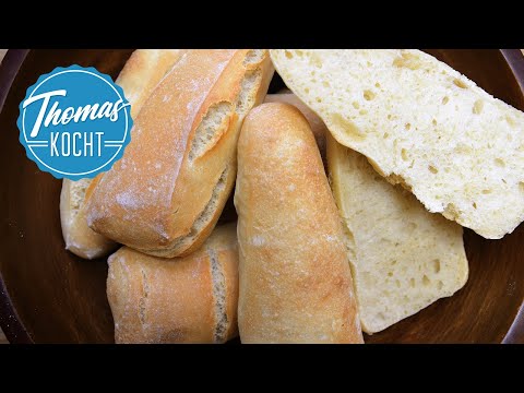 Brötchen wie vom Bäcker selber backen - Teig geht über Nacht