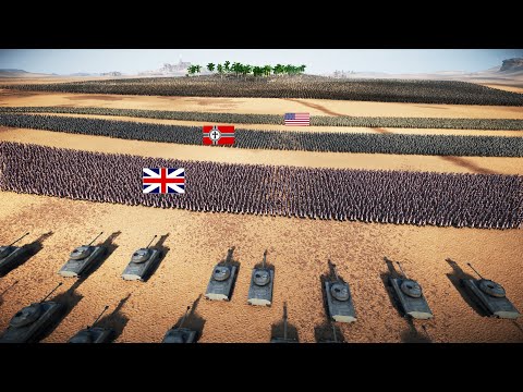 Red Coat & WW II Soldiers Vs 100,000 Troll | Ultimate Epic Battle Simulator 2 UEBS2