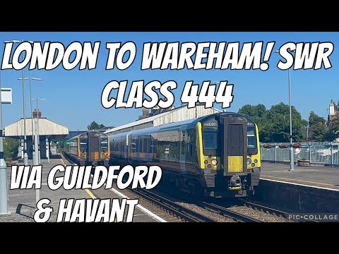 14:54 London Waterloo - 18:02 Wareham Via Guildford & Havant | SWR Class 444 Desiro - 10/10/22
