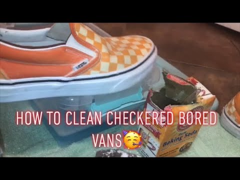 HOW TO CLEAN CHECKERED SLIDE ON VANS