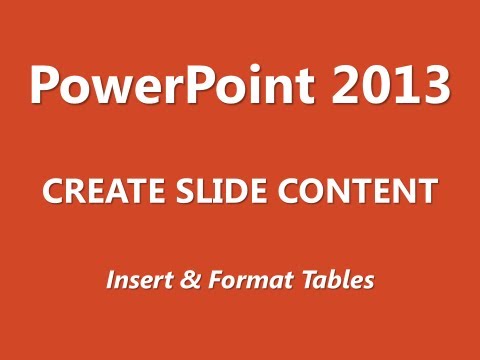 MOS Review - PowerPoint 2013 - Create Slide Content - Part 2 of 6
