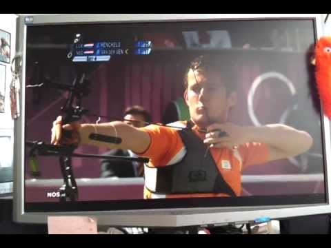 Rick van der Ven's winnende schoten in de eliminatie ronde.