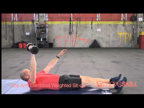 Demo: One Arm Dumbbell Weighted Sit-up