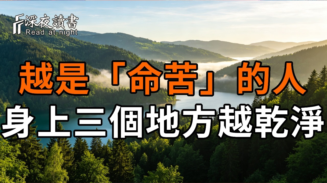 弘一法師的提醒：人到晚年，越是「命苦」的人，身上這三個地方越乾淨。【深夜讀書】#人生感悟 #正能?