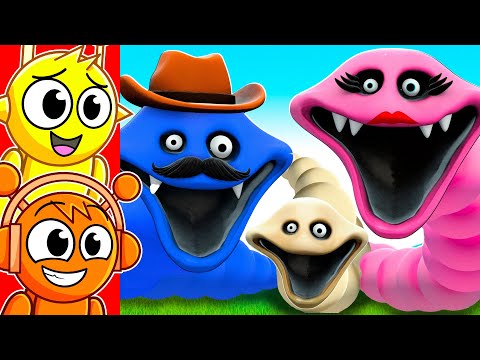 Sprunki Reacts to HUNGRY WORM FAMILY in GMOD?!