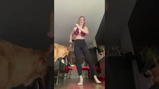 Braless no bra bouncy bouncing boobs dancing tiktok nip slip boob