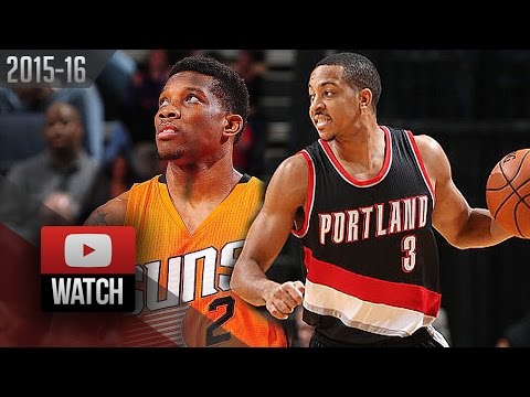 C.J. McCollum vs Eric Bledsoe Duel Highlights (2015.12.11) Suns vs Blazers - 57 Pts