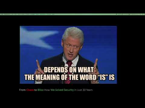 ToorCon XX — FROM CHAOS TO BLISS: HOW WE SOLVED SECURITY IN JUST 20 YEARS - Steve Werby