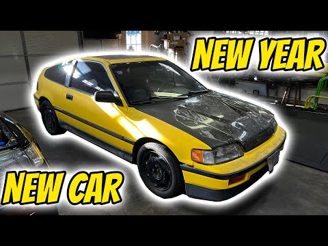 1989 Y49 CRX Si Restore Part 1 - New Year - New Car