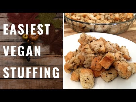 Easy Vegan Stuffing (WFPB, Oil Free)