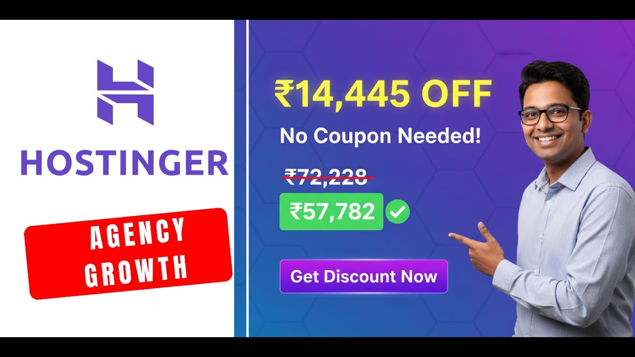 Latest Hostinger Agency Growth Coupon Code - Save ₹14,445