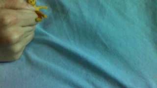 Hand and yellow man have a fight