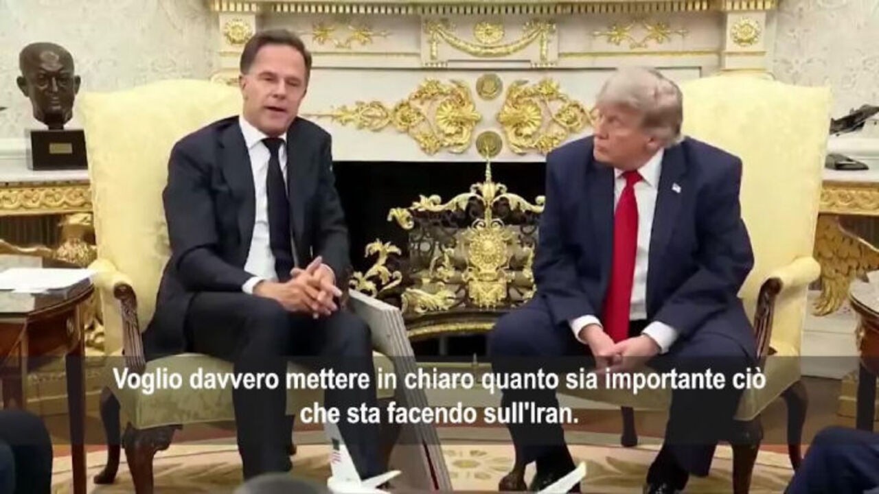 Rutte (Nato): Trump si è assunto resposabilità di guerra Iran per bene di tutto il mondo libero
