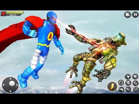 Flying Kite Robot Transform Robot Shooting । Robot Transform Car Robot Games । Android Gameplay