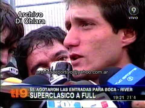 Nota a Guillermo Barros Schelotto y Mauro Rosales - Superclasico 2007 V-10906 DiFilm
