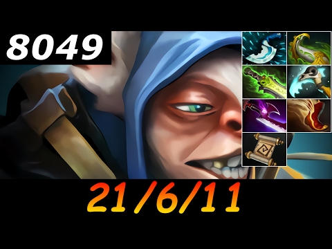 Dota 2 Meepo 8049 MMR 21/6/11 (Kills/Deaths/Assists) Ranked Full Gameplay